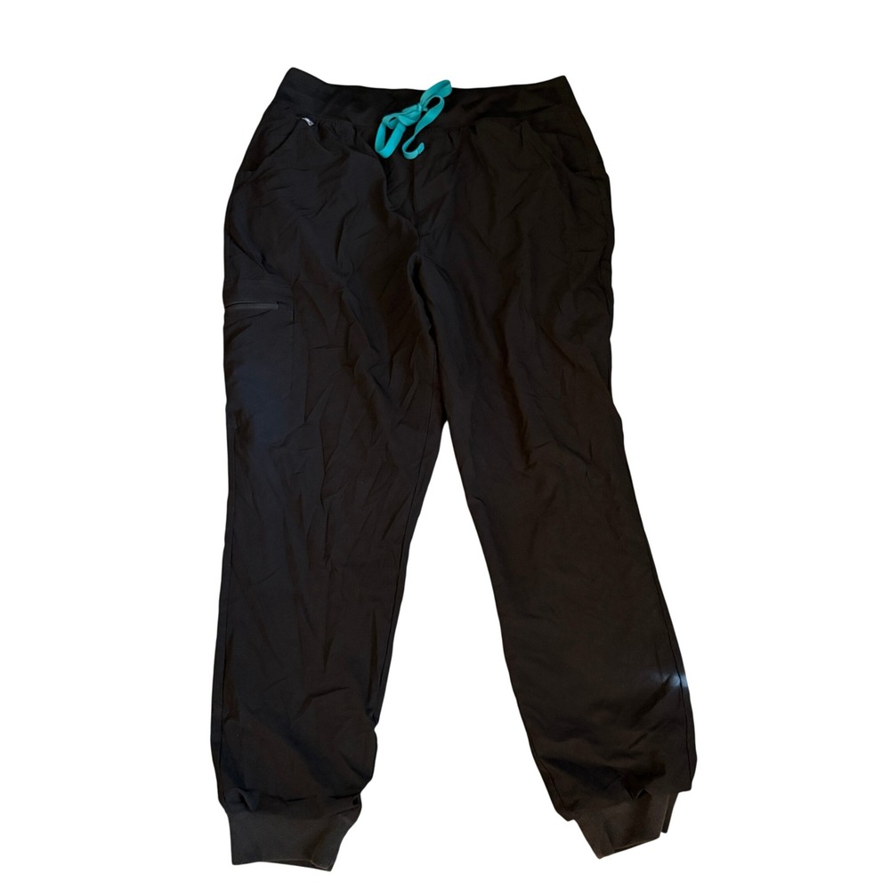 FIGS Technical Collection Jogger Scrub Pants Mens XL/T Black Excellent Cargo